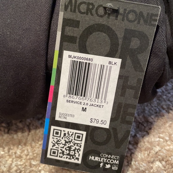 NWT Men’s Hurley Jacket - Picture 6 of 6